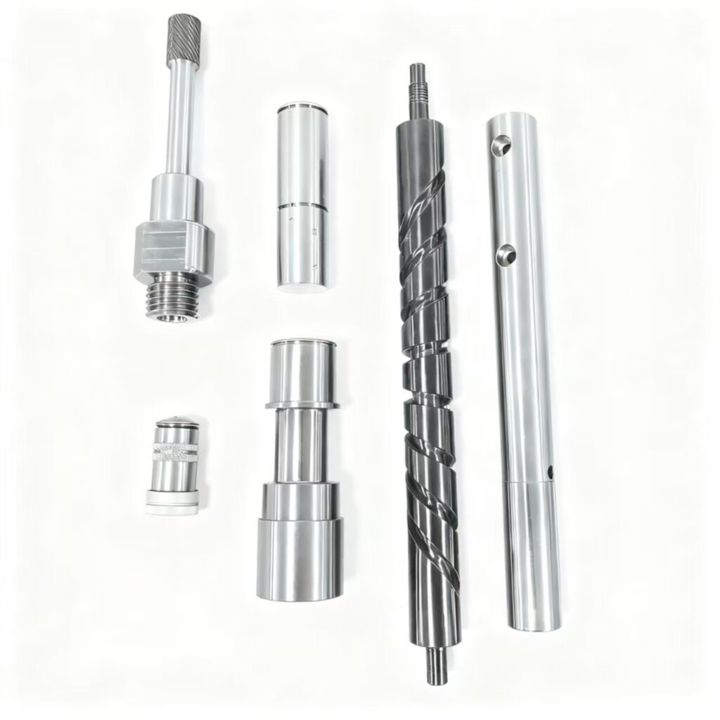 CNC Turned & Milled Precision Steel Shafts & Screw Components | Industrial Transmission Parts - CNC Turning - meis...