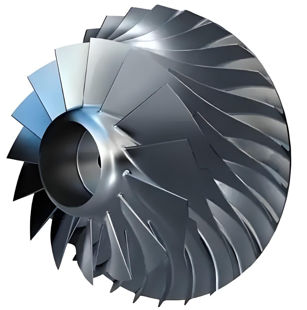 High Precision 5-Axis CNC Machined Titanium Alloy Impeller Blade | Turbo & Aerospace Parts - 5-Axis Machining - meishe...